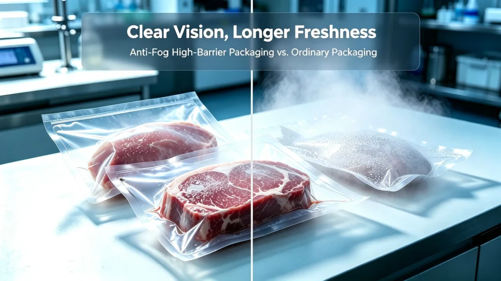 High-Barrier Flexible Packaging for Fresh Meat & Seafood: Balancing Shelf Life, Transparency, and Anti-Fog Performance